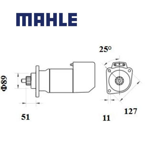 MS 705 starter motor 24V 5,4kW z11 AZK5567