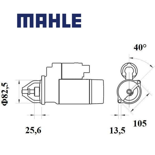 MS 738 starter motor 12V 3,2kW z10 AZE4295