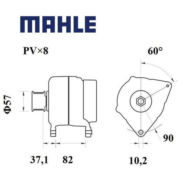 MG 777 alternator 14V 150A AAN5989