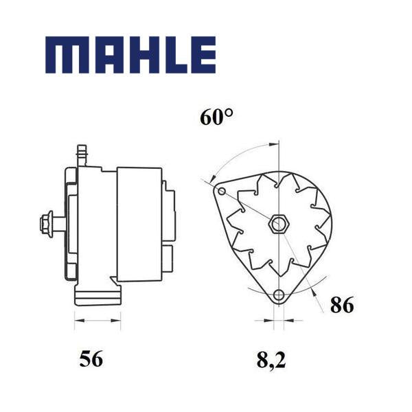 MG 718 alternator 14V 65A AAK4624