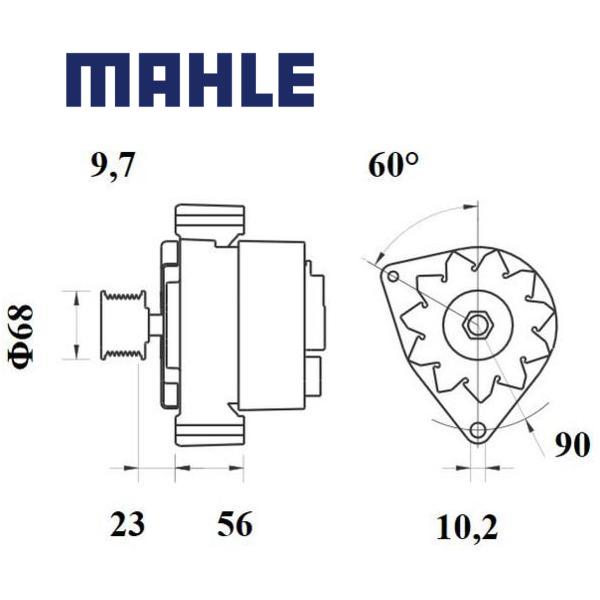 MG 431 alternator 14V 70A AAK4579