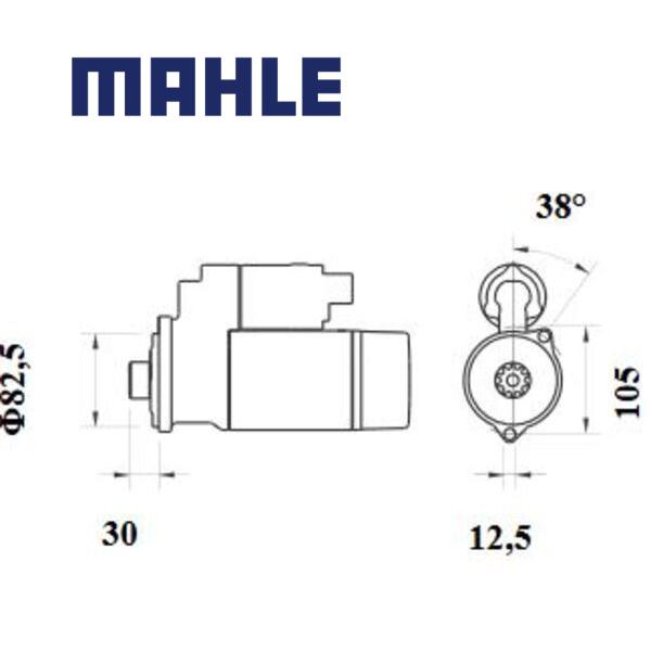 MS 161 starter motor 24V 2,5kW z9 AZE2683,MS161