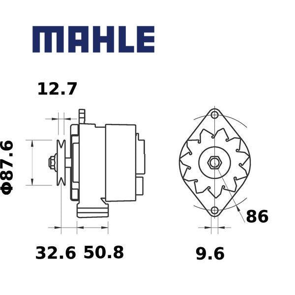 MG 316 alternator 14V 80A AAK4305