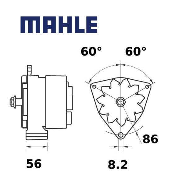 MG 260 alternator 28V 27A AAK1352