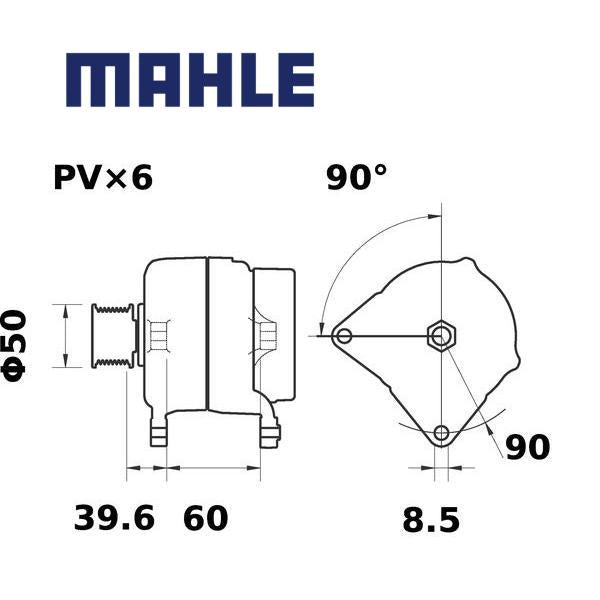 MG 26 alternator 14V 120A AAN5317