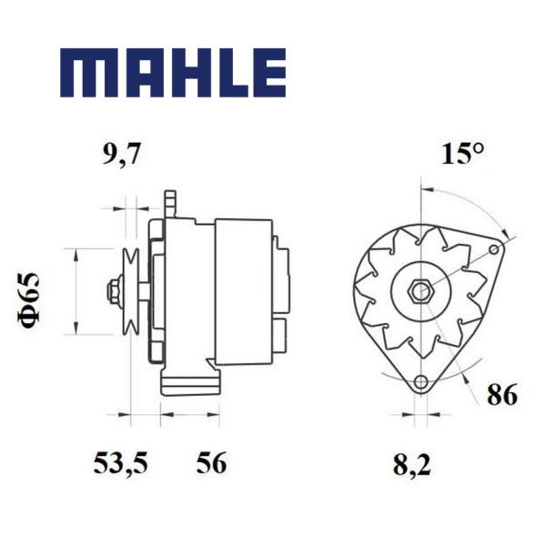 MG 380 alternator 14V 45A AAK3501