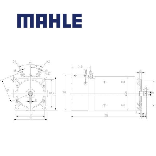 MM 7 electric motor 24V 4kW AMK 4690