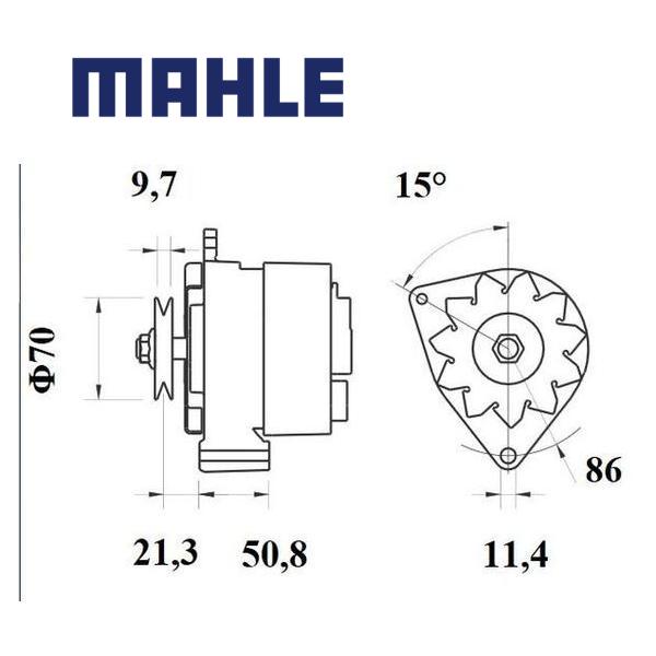 MG 149 alternator 14V 70A AAK3335