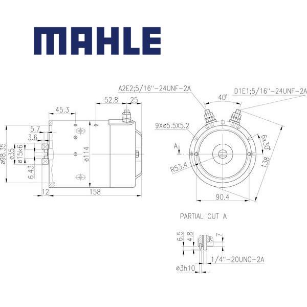 MM 28 electric motor 48V 2,2kW AMJ5833