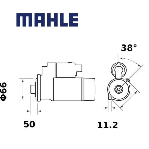 MS 125 starter motor 12V 2kW z9 AZE2665,MS125