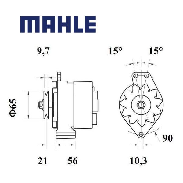 MG 44 alternator 14V 65A AAK1140,MG44