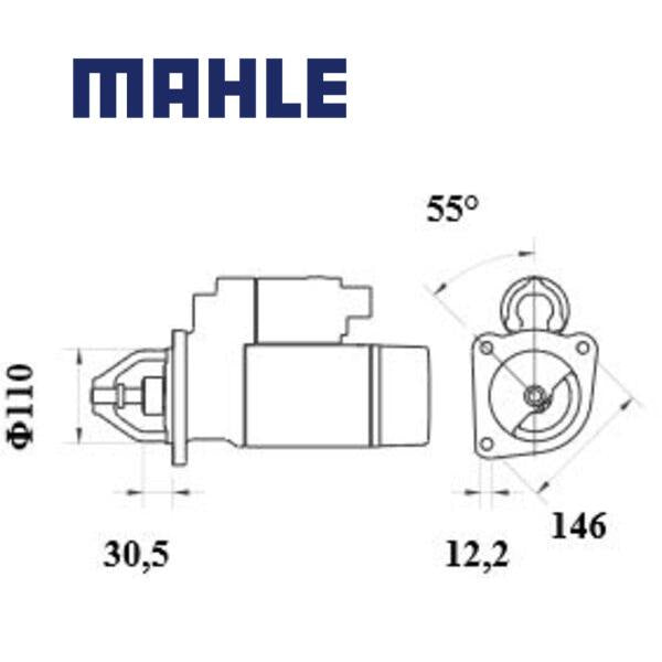 MS 20 starter motor 12V 2,6kW z9 AZE6572,MS20