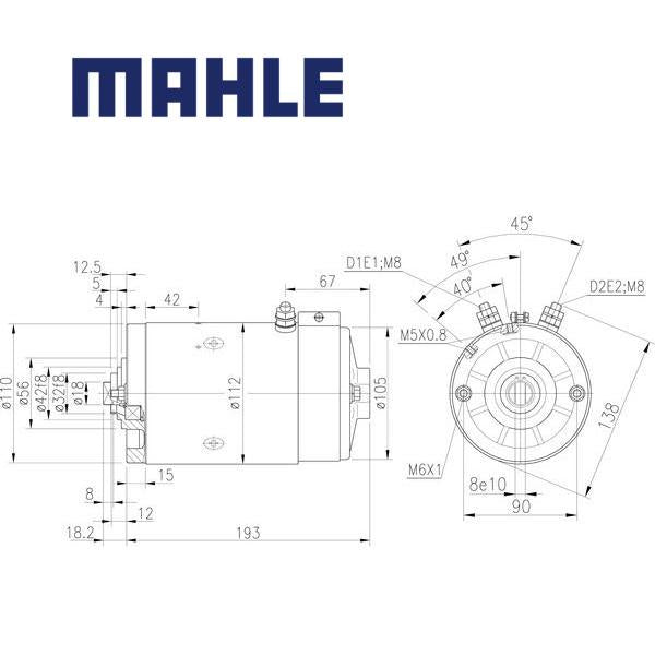 MM 271 electric motor 24V 2,1kW AMJ5779