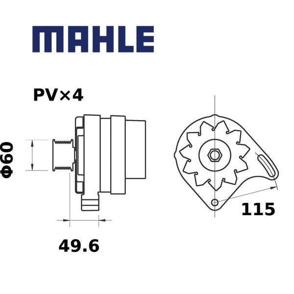 MG 441 alternator 14V 120A AAK1833