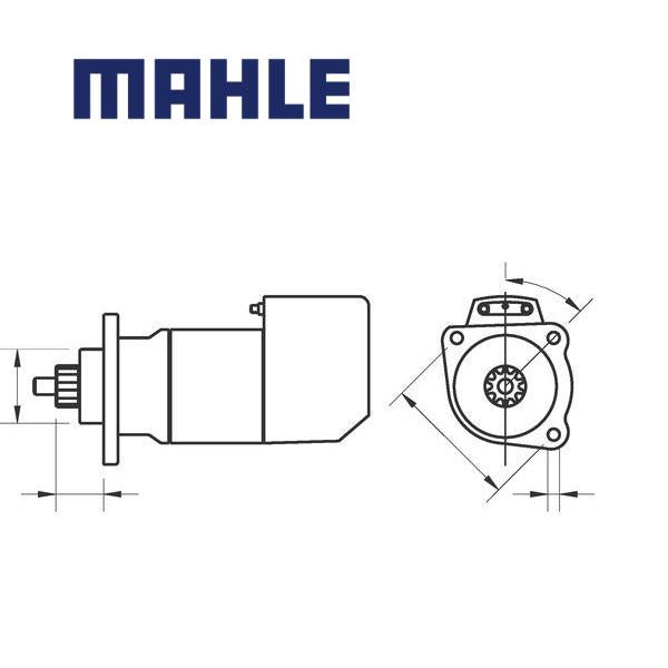 MS 674 starter motor 24V 5,4kW z9 AZK5555