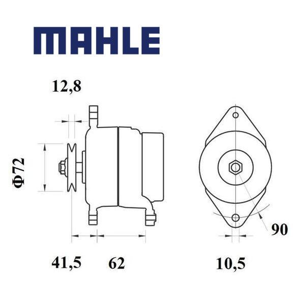 MG 1134 alternator 14V 80A AAK5958