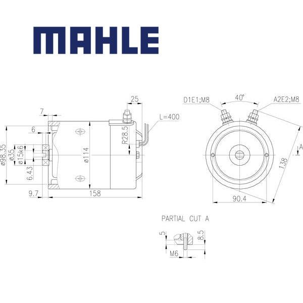 MM 245 electric motor 24V 2,2kW AMJ5859