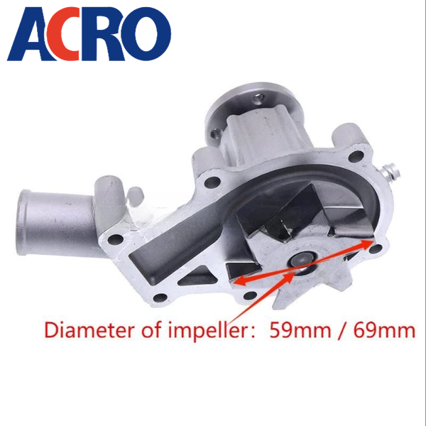 ACRO Water pump 60mm 16241-73034 suitable for KUBOTA